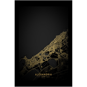 Golden Alexandria Map