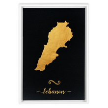 Load image into Gallery viewer, Gold Lebanon Map
