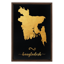 Load image into Gallery viewer, Gold Bangladesh Map
