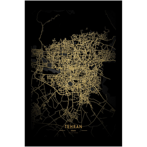 Golden Tehran Map