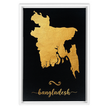 Load image into Gallery viewer, Gold Bangladesh Map
