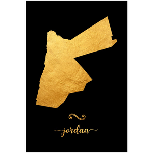 Gold Jordan Map