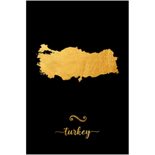 Load image into Gallery viewer, Gold Turkey Map
