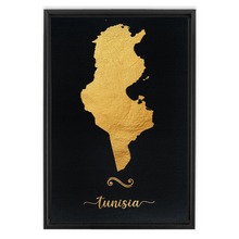 Load image into Gallery viewer, Gold Tunisia Map
