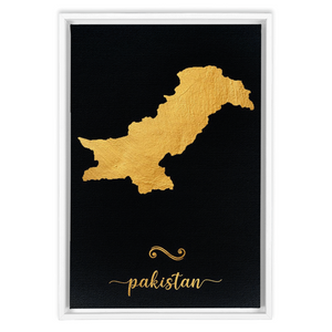 Gold Pakistan Map