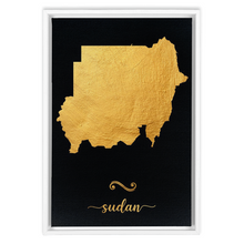 Load image into Gallery viewer, Gold Sudan Map
