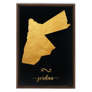 Gold Jordan Map