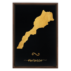 Gold Morocco Map