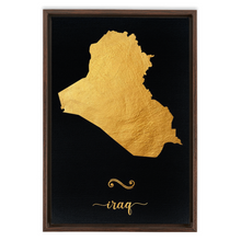 Load image into Gallery viewer, Gold Iraq Map
