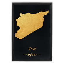 Load image into Gallery viewer, Gold Syria Map
