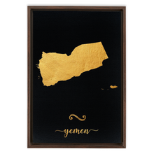 Load image into Gallery viewer, Gold Yemen Map
