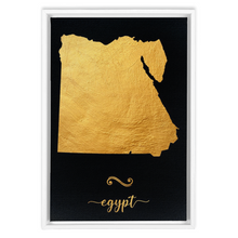 Load image into Gallery viewer, Gold Egypt Map
