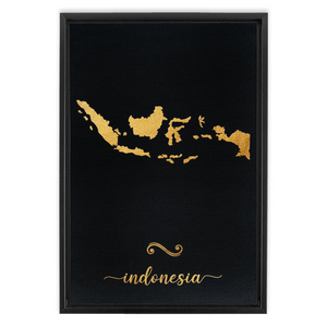 Gold Indonesia Map