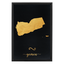 Load image into Gallery viewer, Gold Yemen Map
