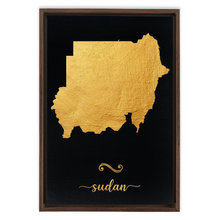 Load image into Gallery viewer, Gold Sudan Map
