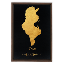 Load image into Gallery viewer, Gold Tunisia Map
