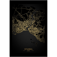 Load image into Gallery viewer, Golden Istanbul Map
