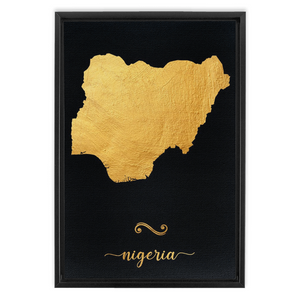 Gold Nigeria Map