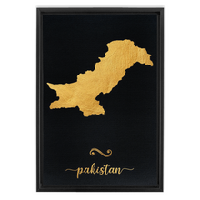 Load image into Gallery viewer, Gold Pakistan Map
