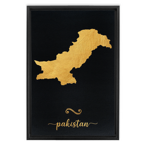 Gold Pakistan Map