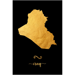 Gold Iraq Map