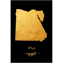 Load image into Gallery viewer, Gold Egypt Map
