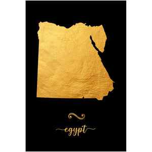 Gold Egypt Map