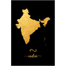 Load image into Gallery viewer, Gold India Map
