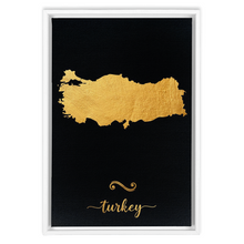 Load image into Gallery viewer, Gold Turkey Map
