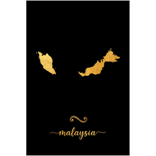 Load image into Gallery viewer, Gold Malaysia Map
