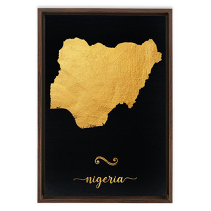 Gold Nigeria Map