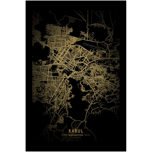 Golden Kabul Map