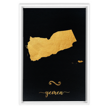 Load image into Gallery viewer, Gold Yemen Map
