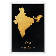 Load image into Gallery viewer, Gold India Map
