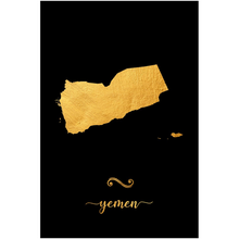 Load image into Gallery viewer, Gold Yemen Map
