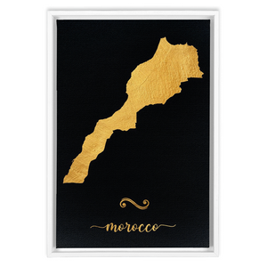 Gold Morocco Map