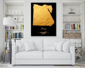 Gold Egypt Map