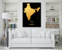 Load image into Gallery viewer, Gold India Map
