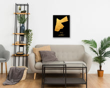 Load image into Gallery viewer, Gold Jordan Map
