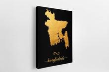 Load image into Gallery viewer, Gold Bangladesh Map
