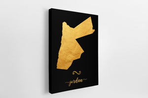 Gold Jordan Map