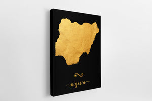 Gold Nigeria Map