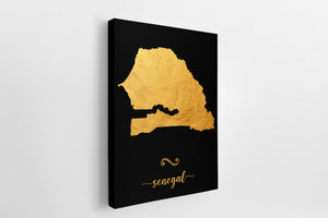 Gold Senegal Map