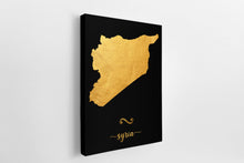 Load image into Gallery viewer, Gold Syria Map
