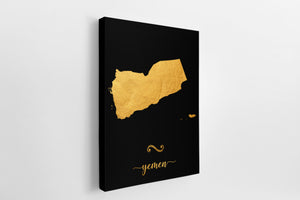 Gold Yemen Map