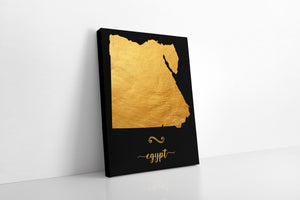 Gold Egypt Map