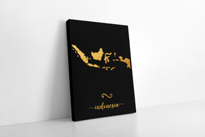 Gold Indonesia Map