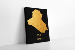 Gold Iraq Map