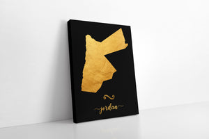 Gold Jordan Map