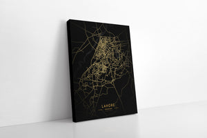 Golden Lahore Map